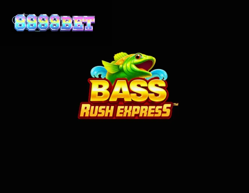Bass Rush Express স্লট গেমের ইন্টারফেস এবং মাছ ধরার থিম